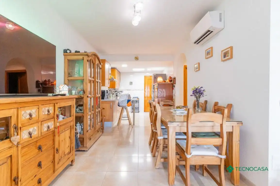 Dining room of Houses for sale in Vícar  with Air Conditioner and Alarm