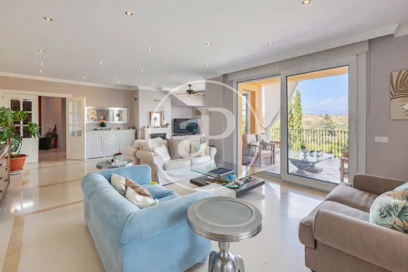 Living room of Houses for sale in Venturada  with Heating, Private garden and Terrace
