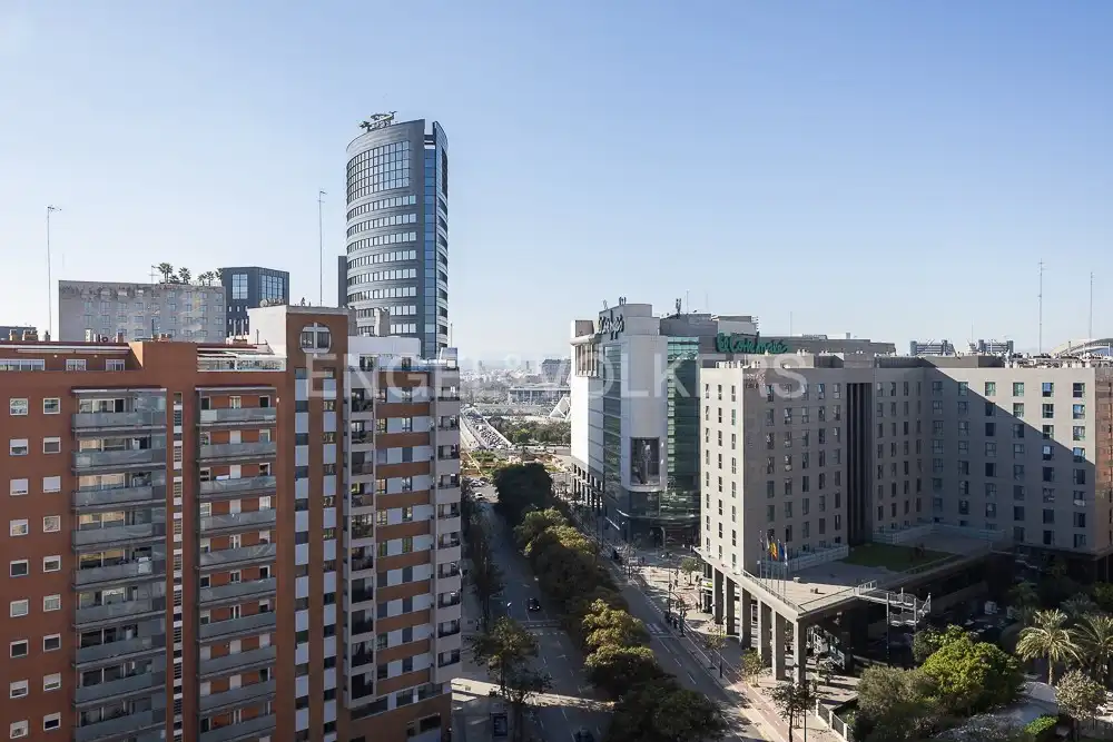 Vista exterior de Ático de alquiler en Valencia con Aire acondicionado, Calefacción y Terraza
