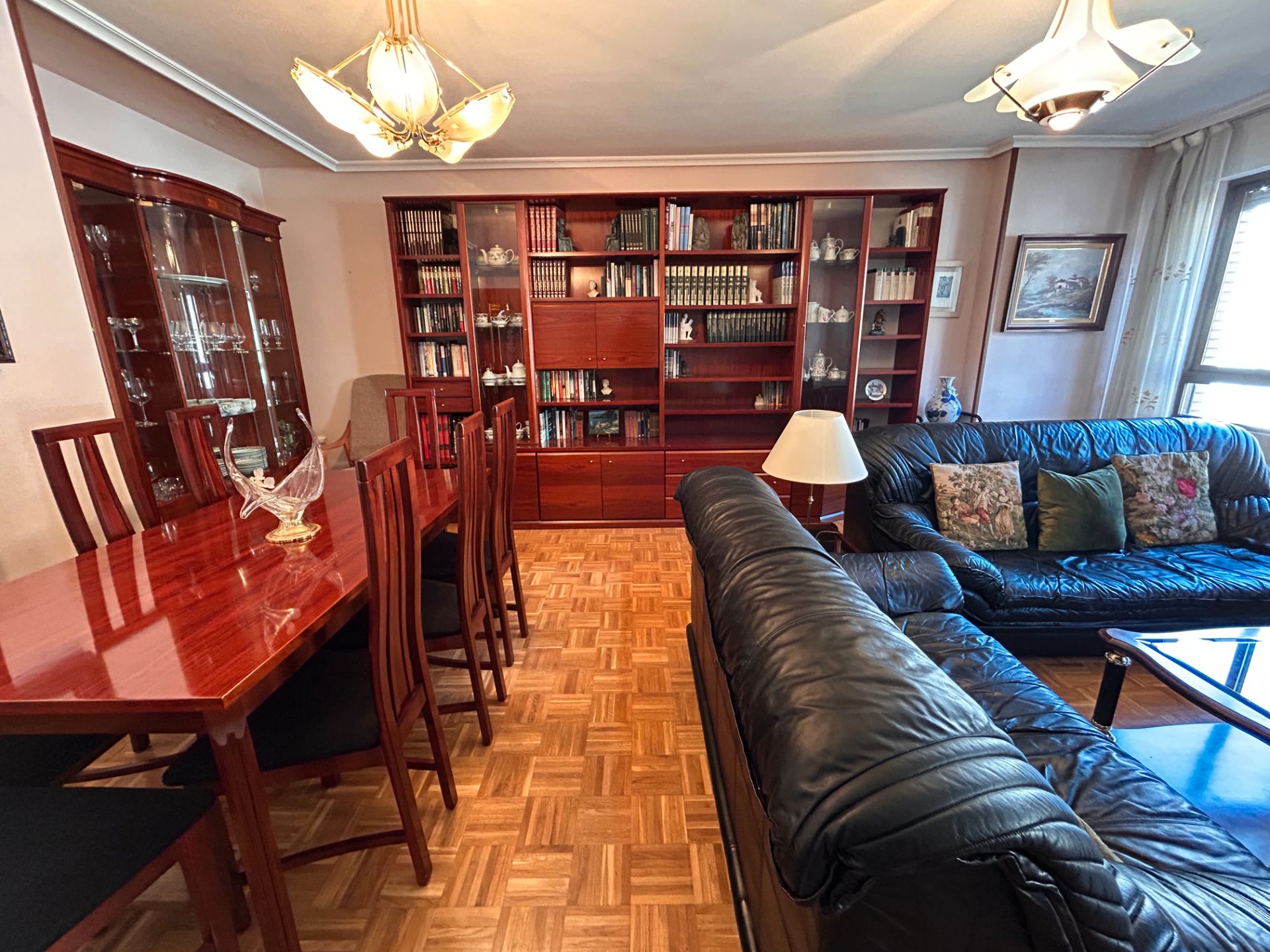 Living room of Flat for sale in La Pola de Gordón   with Heating, Storage room and Furnished