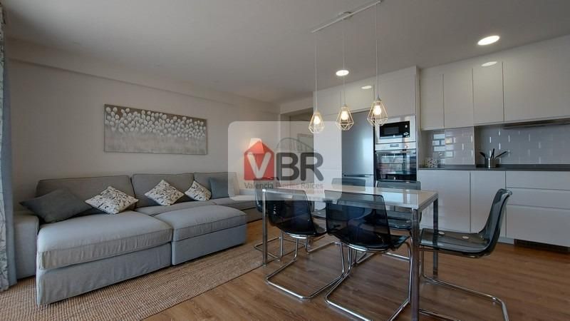 Living room of Flat for rent in  Valencia Capital  with Air Conditioner, Heating and Terrace