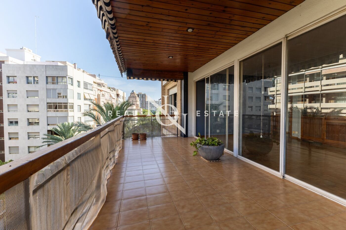 Terrace of Flat for sale in  Valencia Capital  with Heating, Private garden and Terrace
