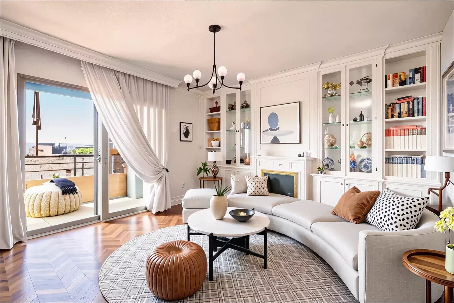 Sala de estar de Piso en venta en  Madrid Capital con Balcón