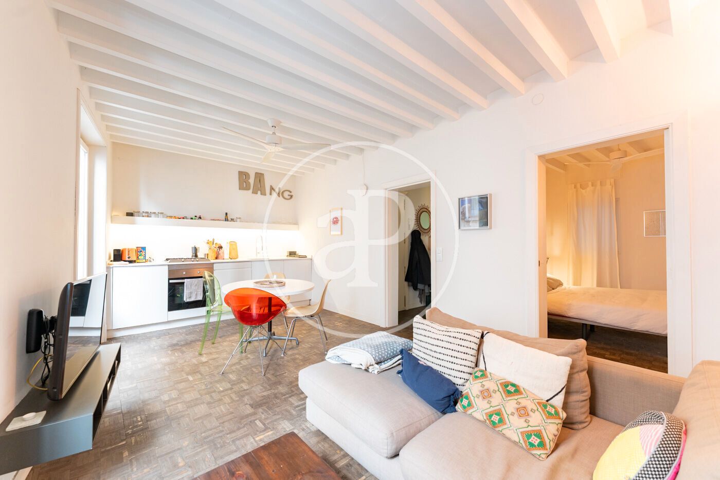 Wohnzimmer von Wohnung zum Verkauf in  Palma de Mallorca mit Heizung, Abstellraum und Balkon