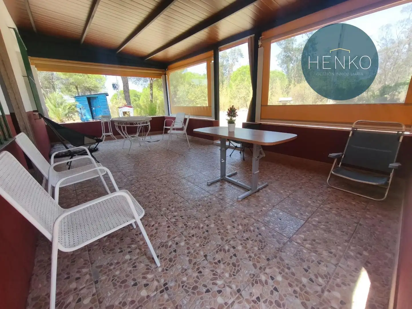 Terrassa de Casa o xalet en venda en Beas amb Aire condicionat i Moblat