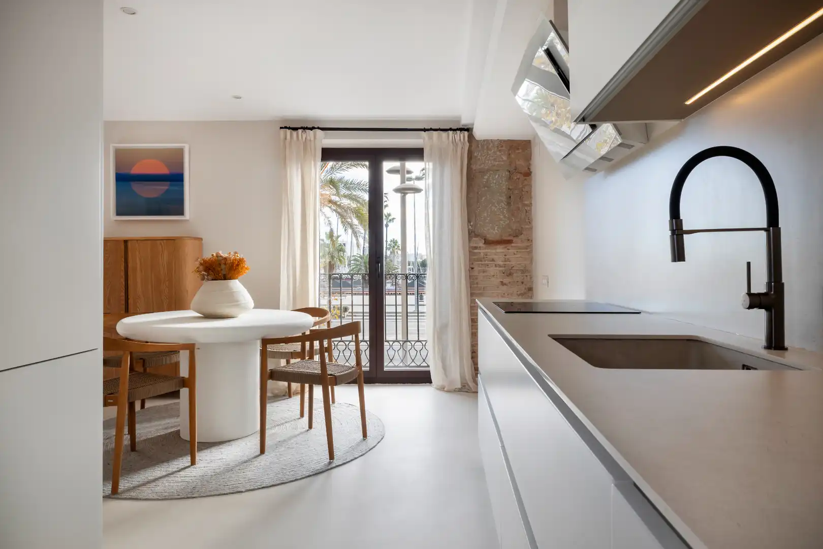 Cuina de Apartament de lloguer en Barcelona amb Aire condicionat, Calefacció i Parquet
