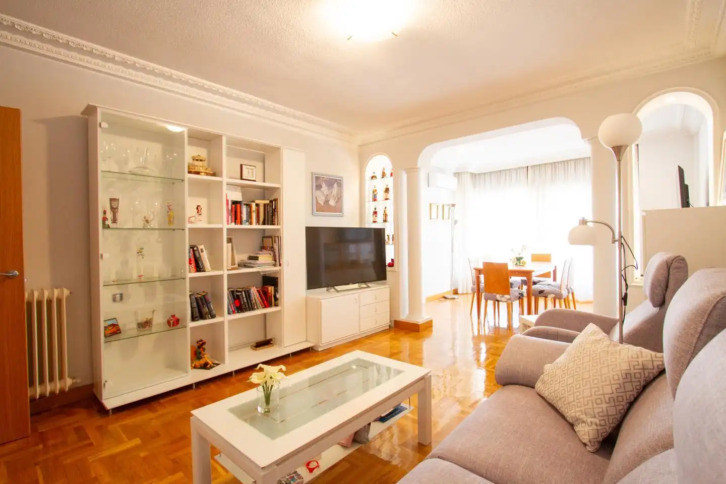 Wohnzimmer von Maisonette zum Verkauf in Villava / Atarrabia mit Klimaanlage, Heizung und Terrasse