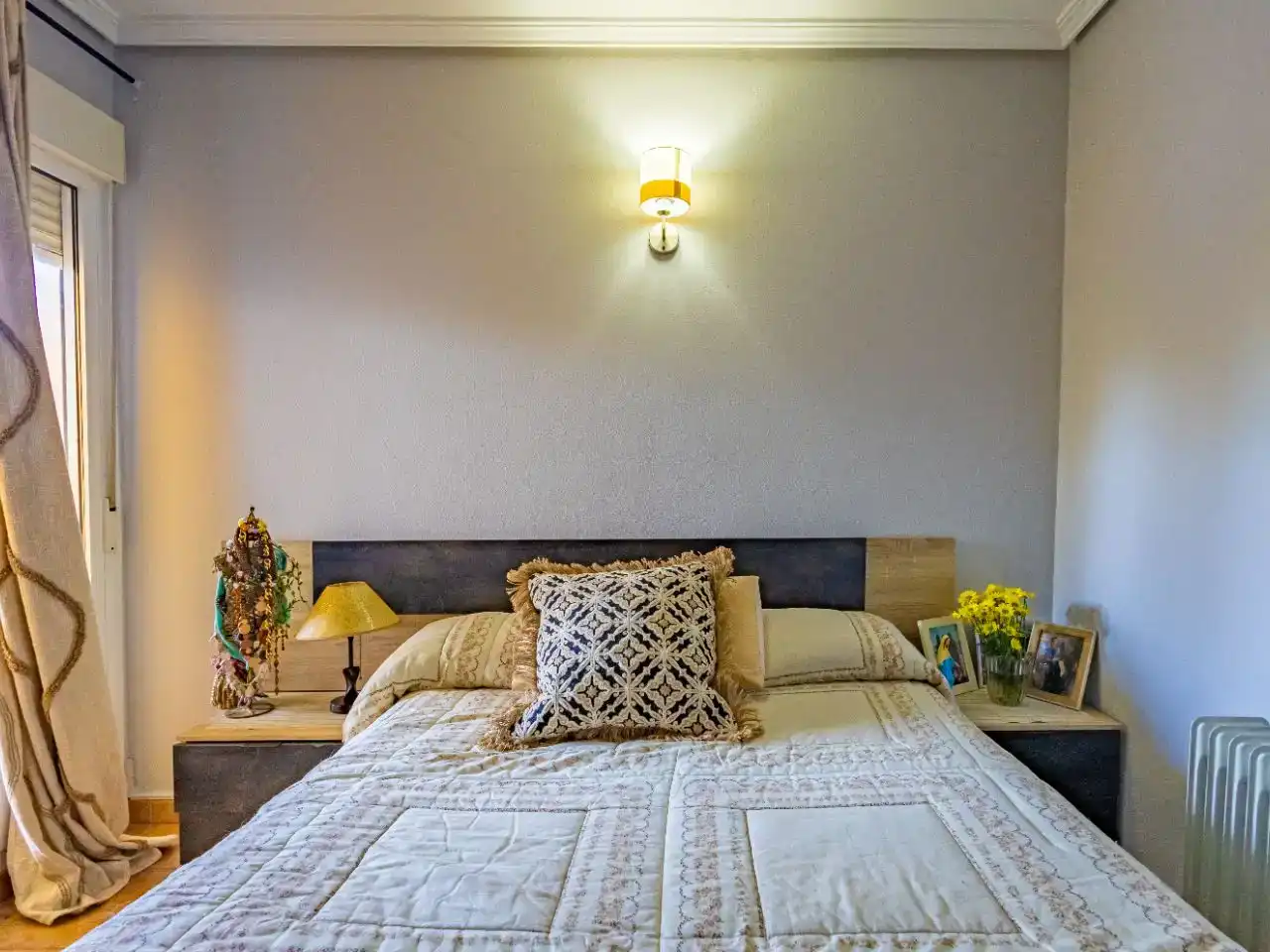 Bedroom of Flat for sale in Vera  with Air Conditioner, Private garden and Parquet flooring