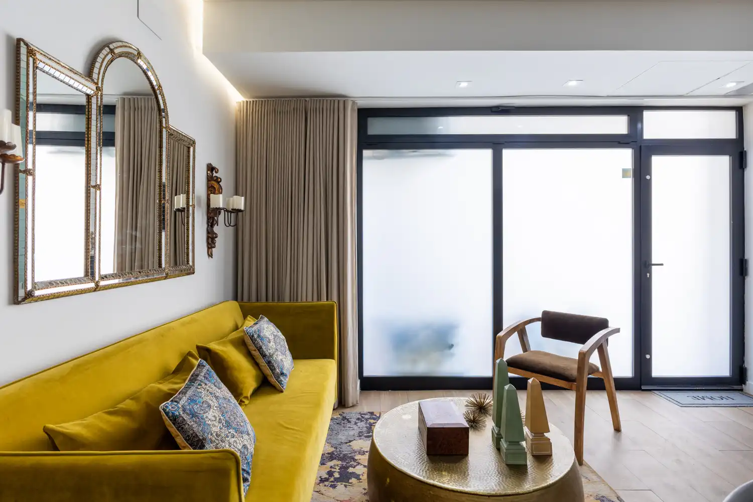 Living room of Flat for rent in Valencia  with Air Conditioner, Heating and Furnished