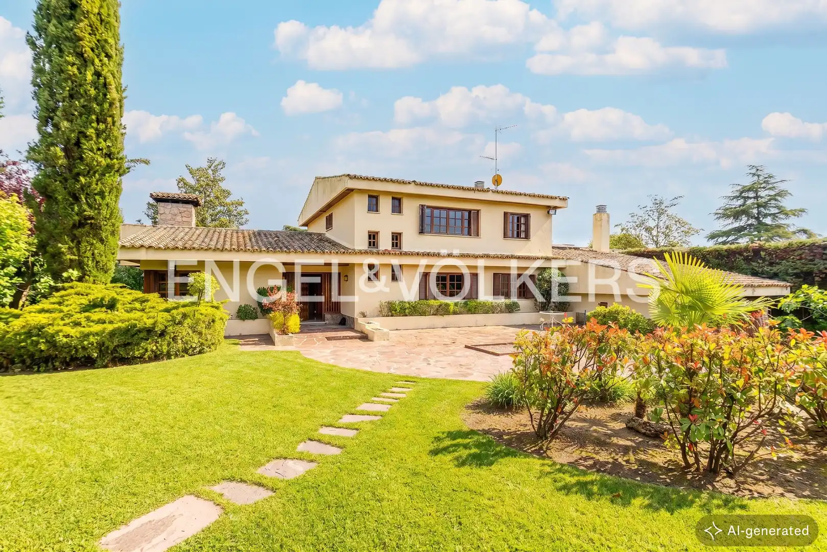 Vista exterior de Casa o xalet en venda en Villanueva de la Cañada amb Calefacció, Jardí privat i Terrassa