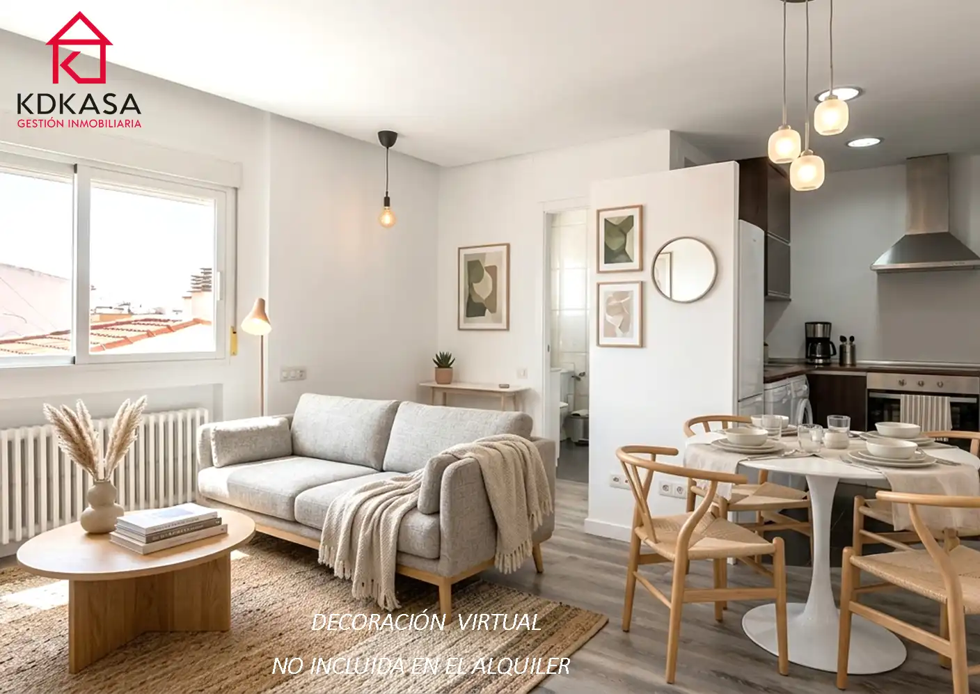 Wohnzimmer von Dachboden zur Miete in  Madrid Capital mit Klimaanlage, Heizung und Terrasse