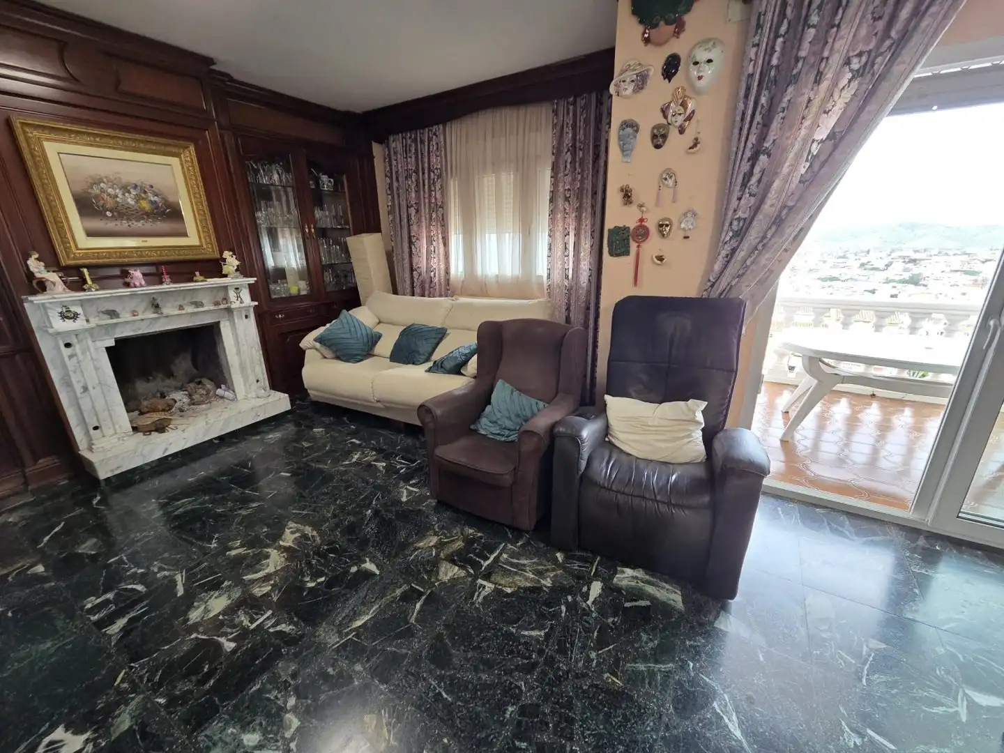 Sala de estar de Casa o chalet en venta en Málaga con Jardín privado, Terraza y Piscina