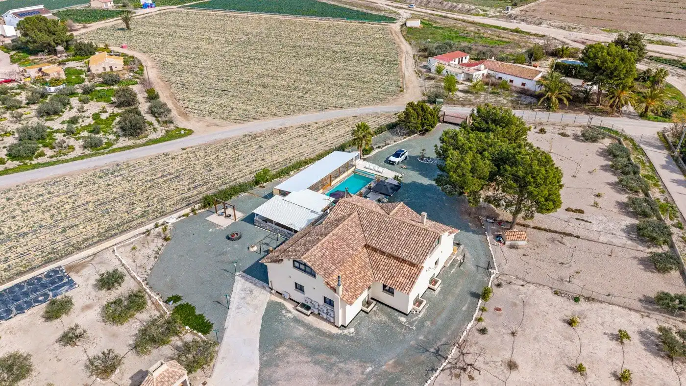Vista exterior de Finca rústica en venta en Murcia con Terraza, Trastero y Piscina