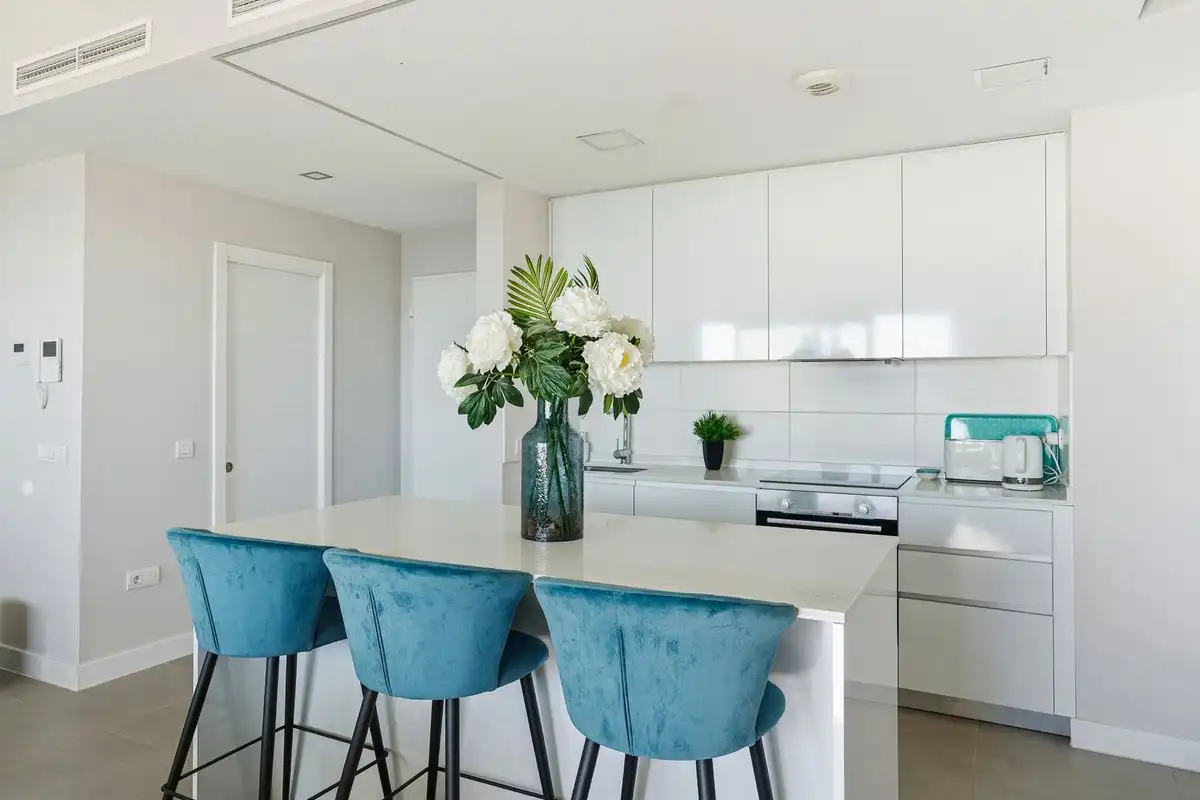 Kitchen of Attic for sale in Benalmádena  with Air Conditioner, Heating and Terrace