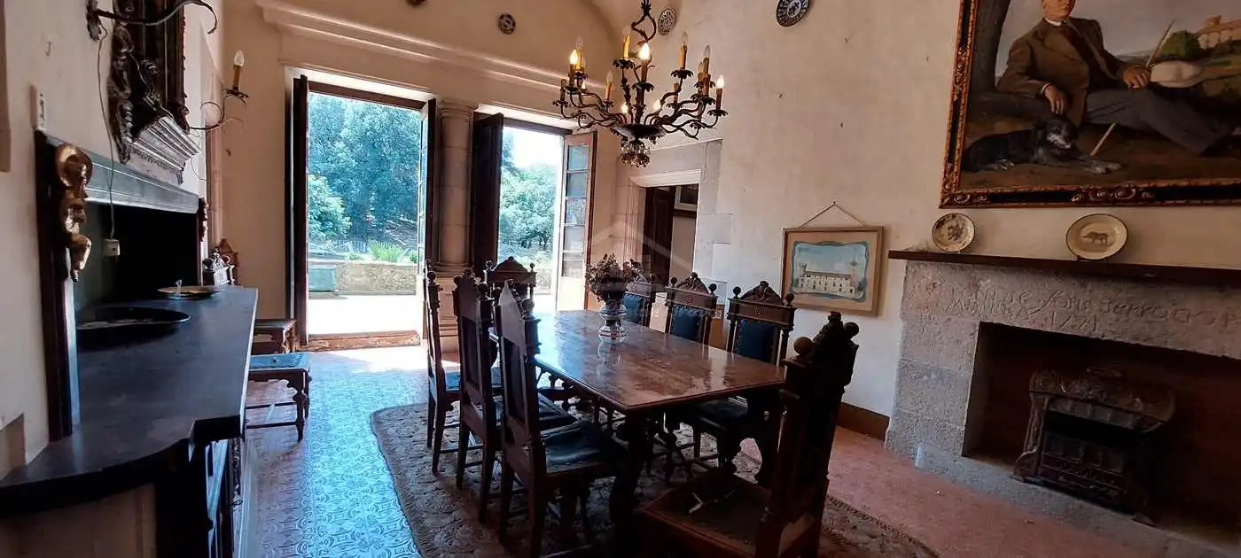 Dining room of Country homes for sale in Flaçà  with Air Conditioner, Heating and Private garden