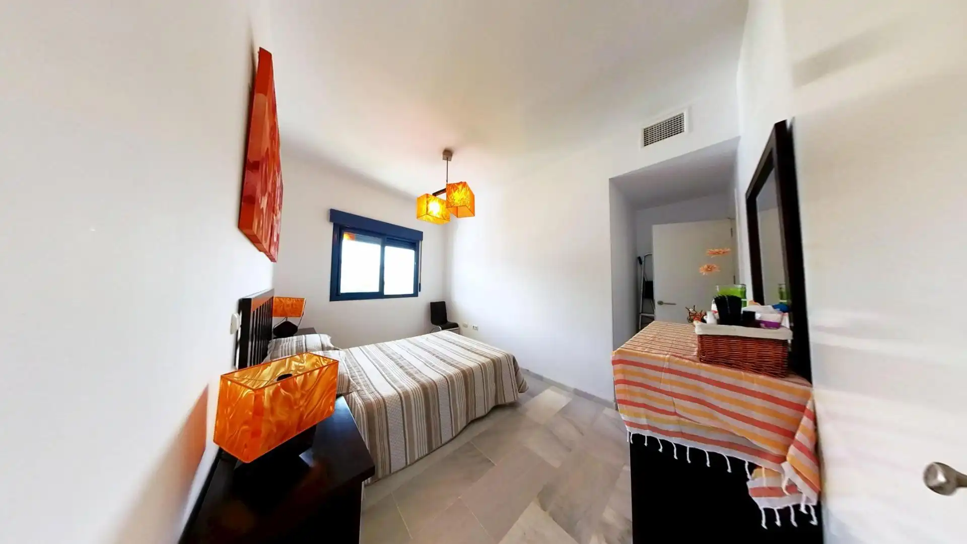 Schlafzimmer von Wohnung zum Verkauf in Gualchos mit Klimaanlage, Heizung und Terrasse