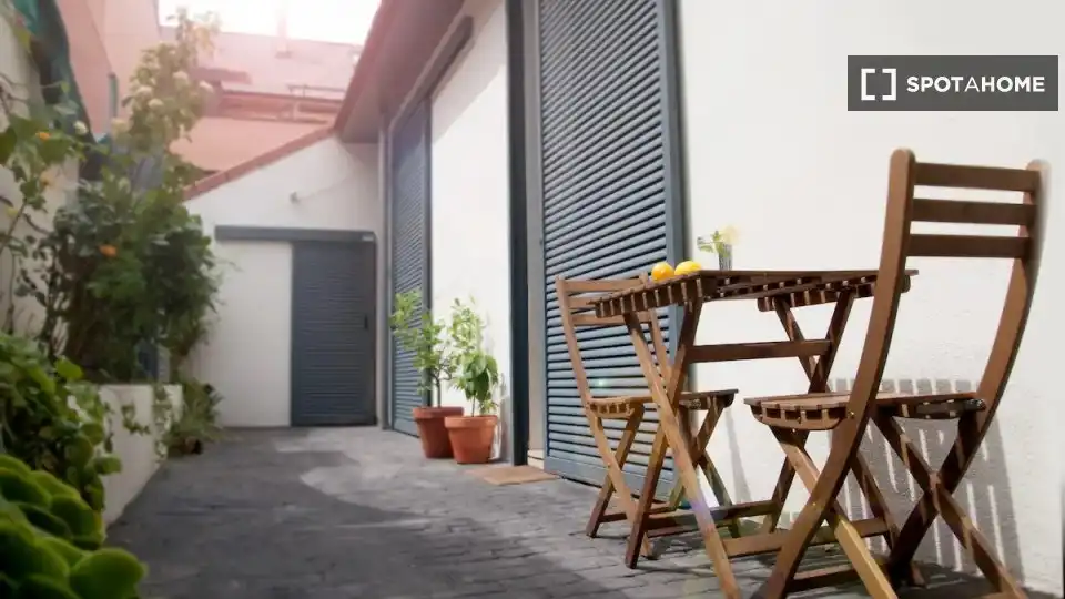 Terrace of Flat for rent in Madrid  with Air Conditioner, Heating and Furnished