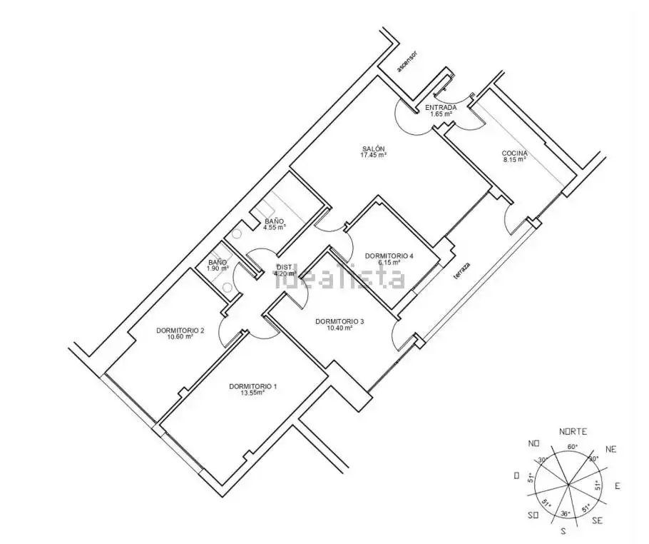 Flat for sale in Madrid  with Heating, Parquet flooring and Terrace