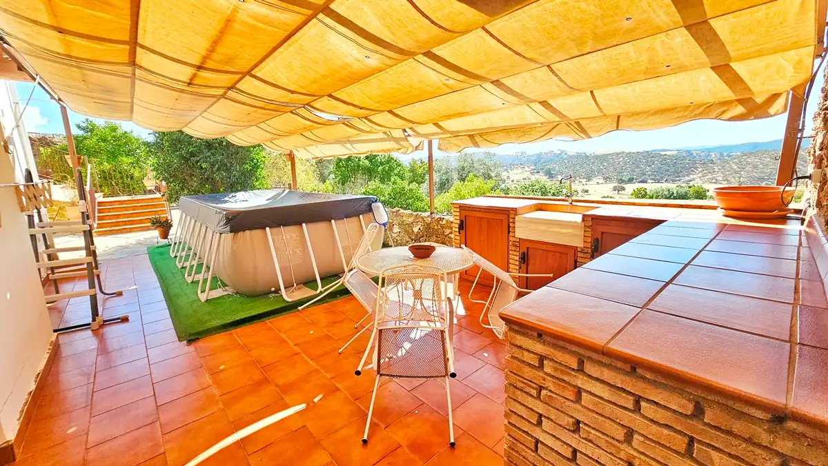 Terraza de Casa o chalet en venta en Cañaveral de León con Aire acondicionado, Jardín privado y Terraza