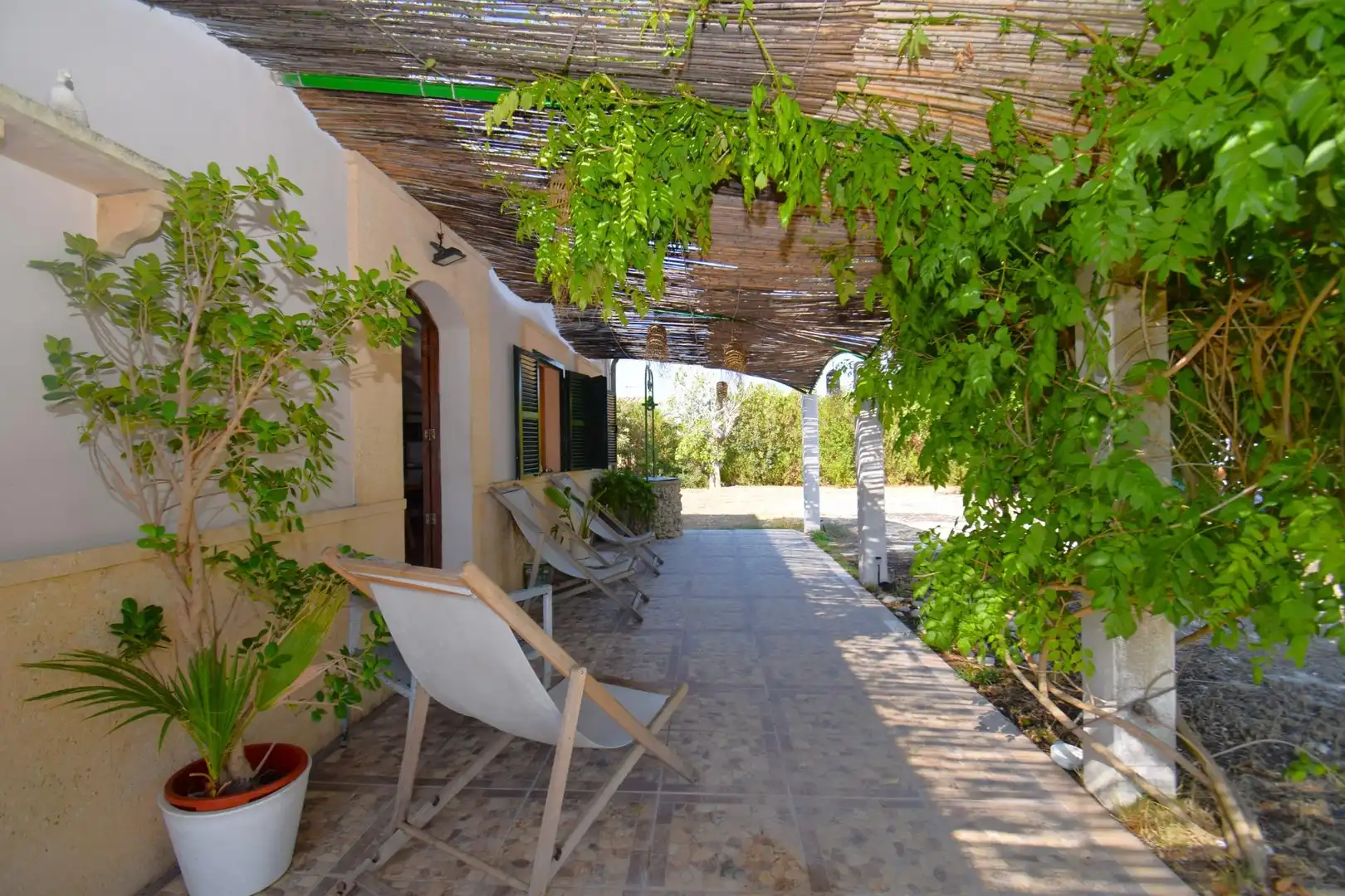 Terrassa de Finca rústica en venda en Lloret de Vistalegre amb Aire condicionat, Jardí privat i Terrassa