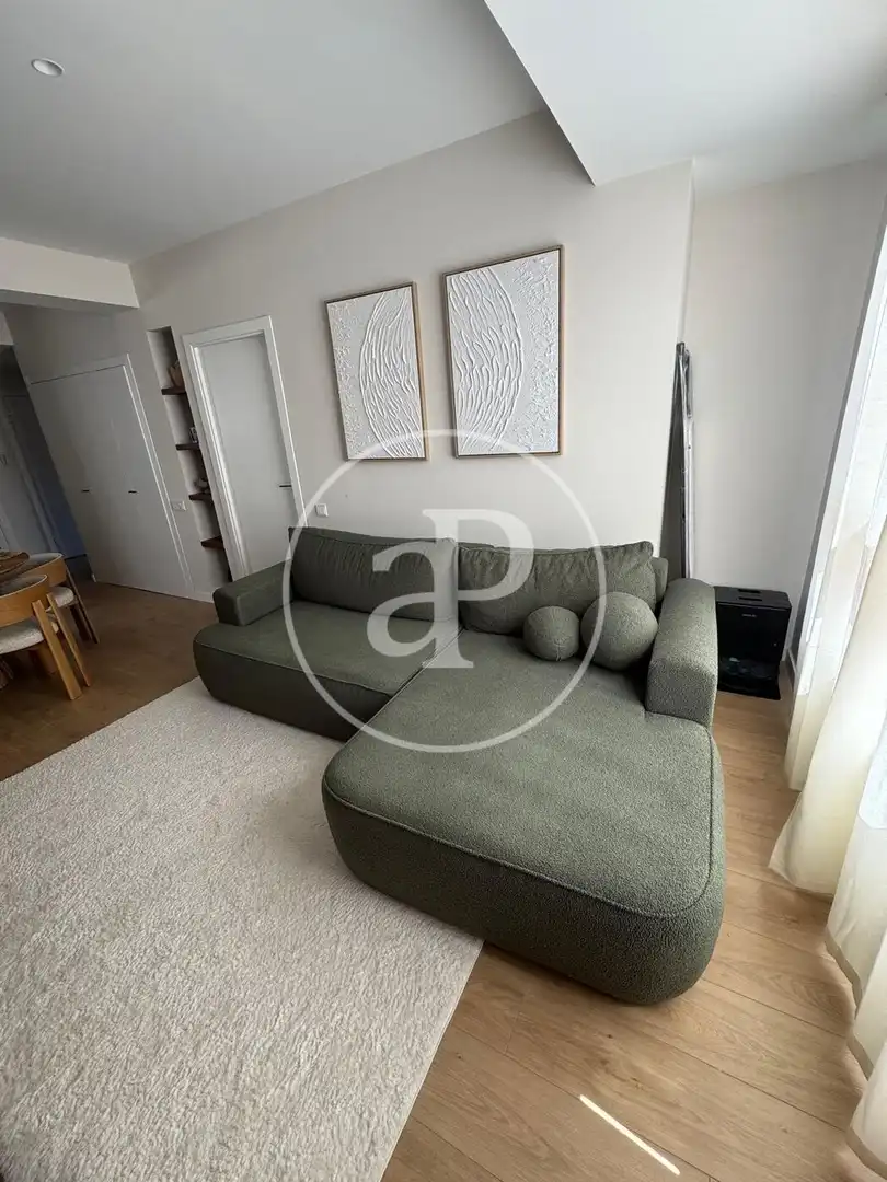 Living room of Flat for rent in Valencia  with Air Conditioner, Heating and Furnished