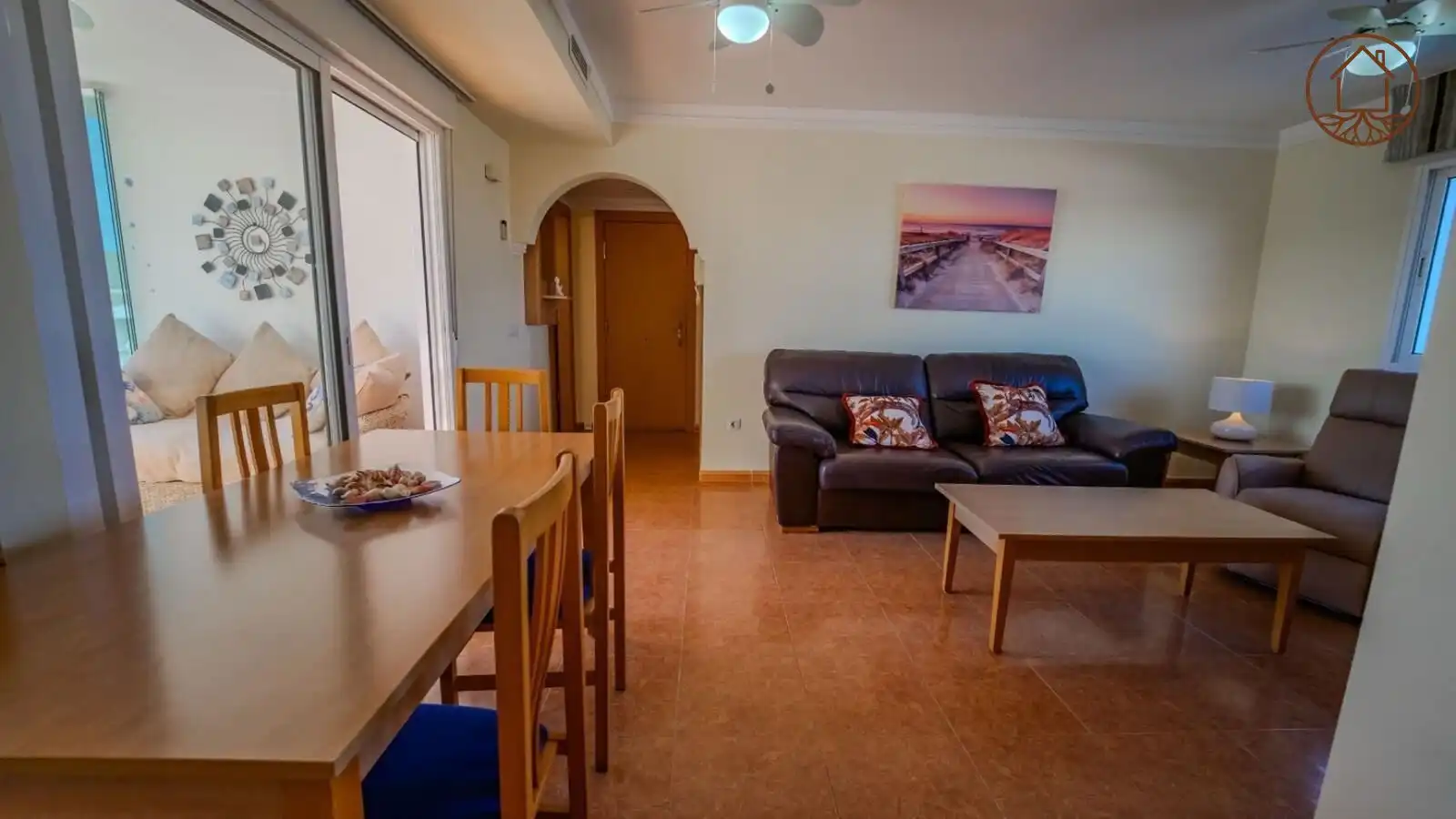 Sala d'estar de Apartament en venda en Guardamar del Segura amb Aire condicionat, Terrassa i Traster