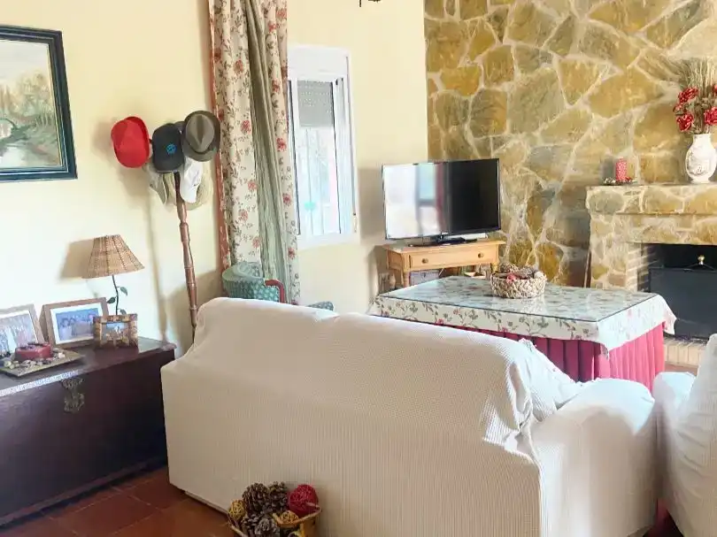 Sala d'estar de Pis en venda en Castilblanco de los Arroyos amb Aire condicionat i Jardí privat