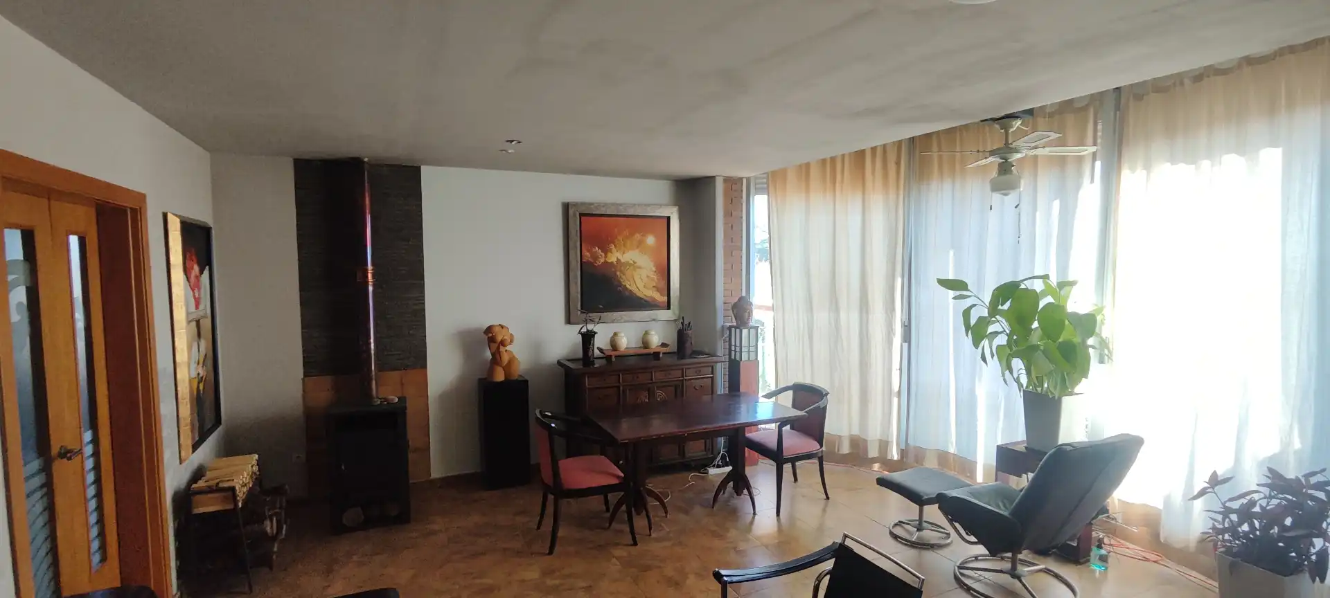 Sala de estar de Casa adosada en venta en Les Borges Blanques con Aire acondicionado, Calefacción y Jardín privado