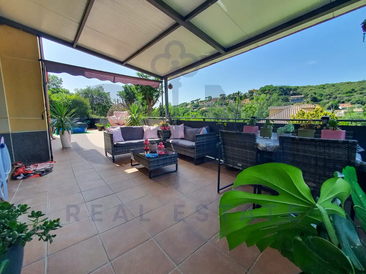 Terraza de Casa o chalet en venta en Vallgorguina con Aire acondicionado, Calefacción y Jardín privado