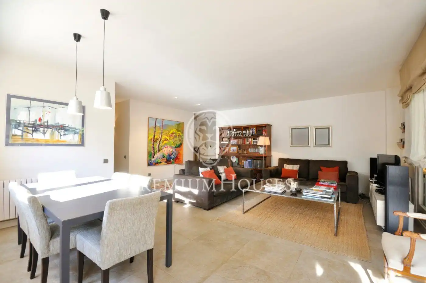 Sala d'estar de Casa o xalet de lloguer en Sant Andreu de Llavaneres amb Calefacció, Jardí privat i Terrassa