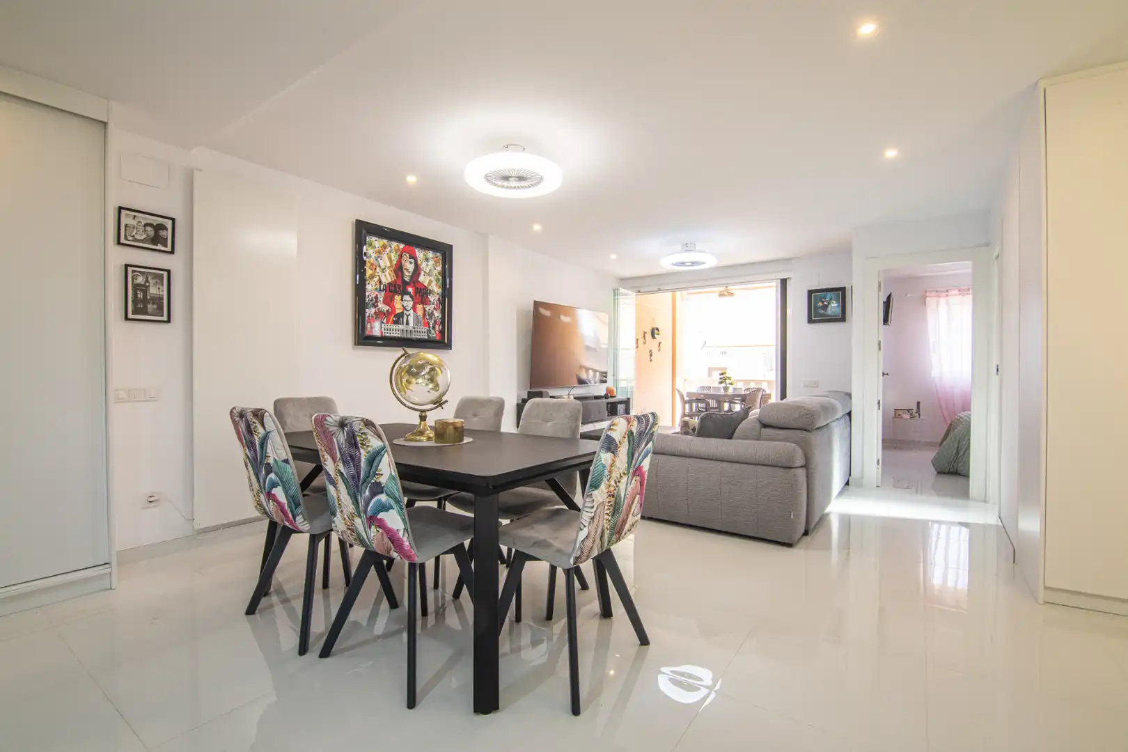 Menjador de Apartament en venda en Santa Pola amb Aire condicionat, Moblat i Balcó