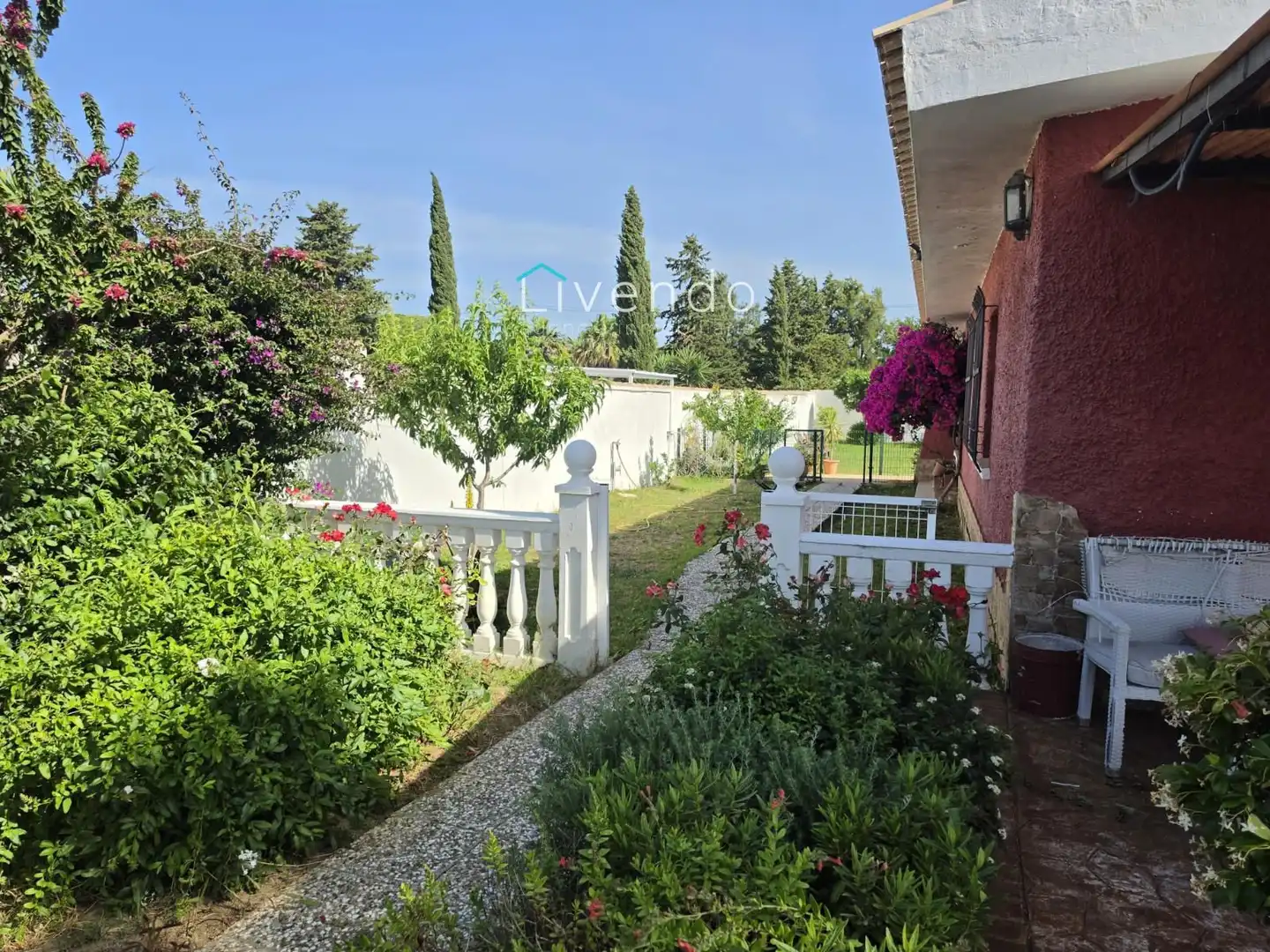 Jardí de Casa o xalet en venda en Chiclana de la Frontera amb Aire condicionat, Traster i Piscina
