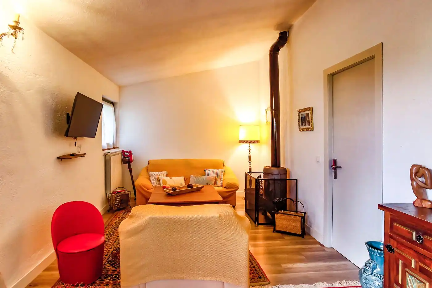 Sala de estar de Finca rústica en venta en Arbúcies con Calefacción, Terraza y Trastero