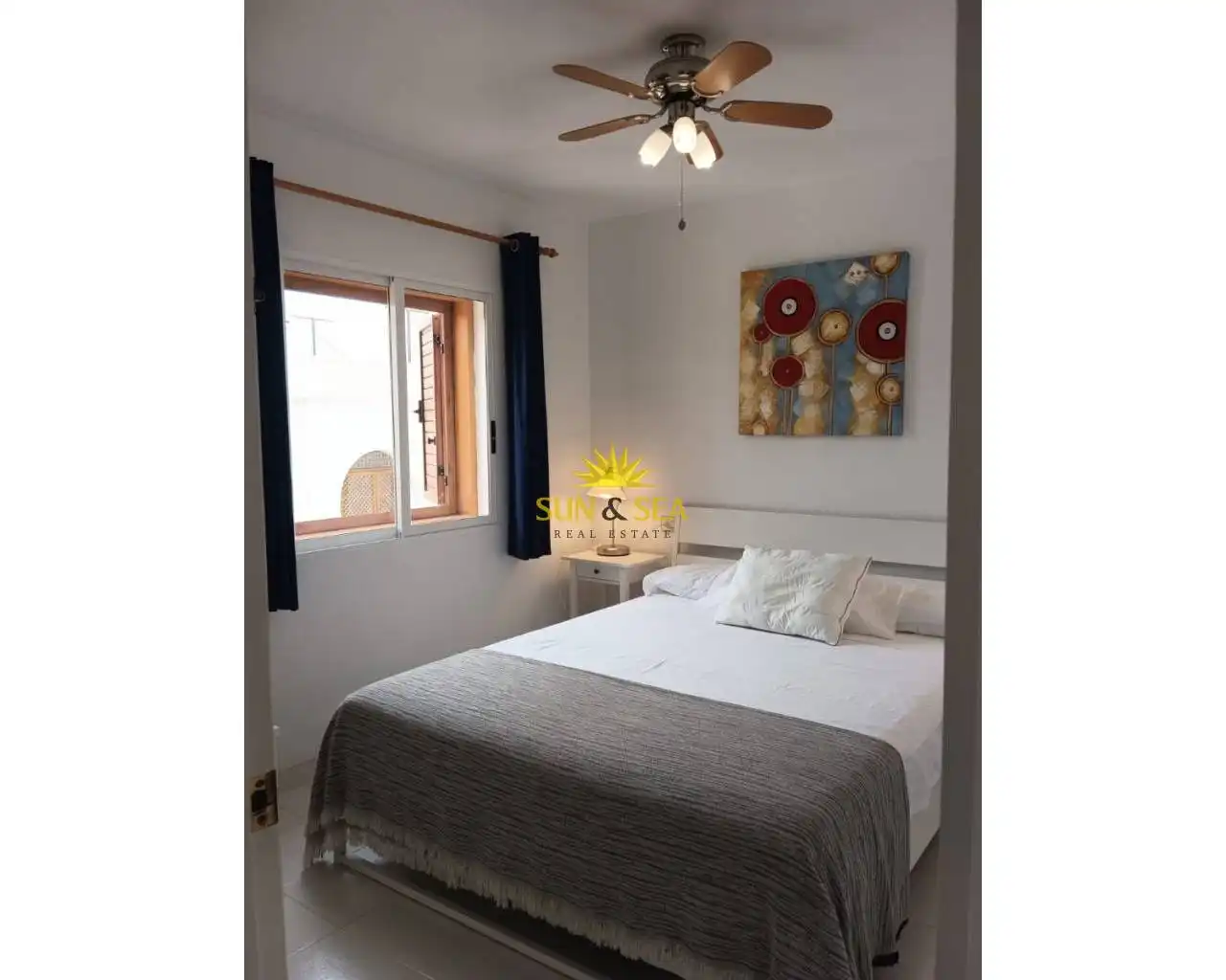 Schlafzimmer von Wohnungen zur Miete in Mazarrón mit Heizung, Terrasse und Schwimmbad