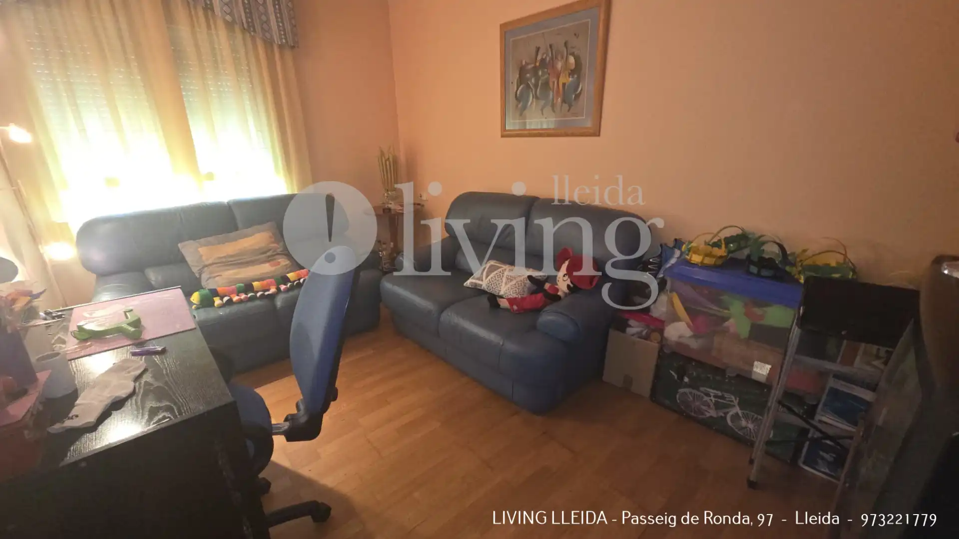 Sala d'estar de Pis en venda en Lleida amb Aire condicionat, Calefacció i Parquet