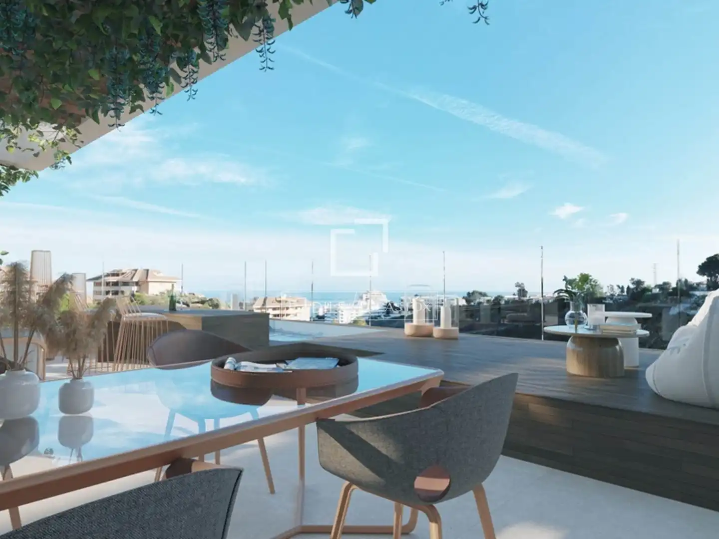 Terraza de Casa o chalet en venta en Benalmádena con Aire acondicionado, Calefacción y Jardín privado