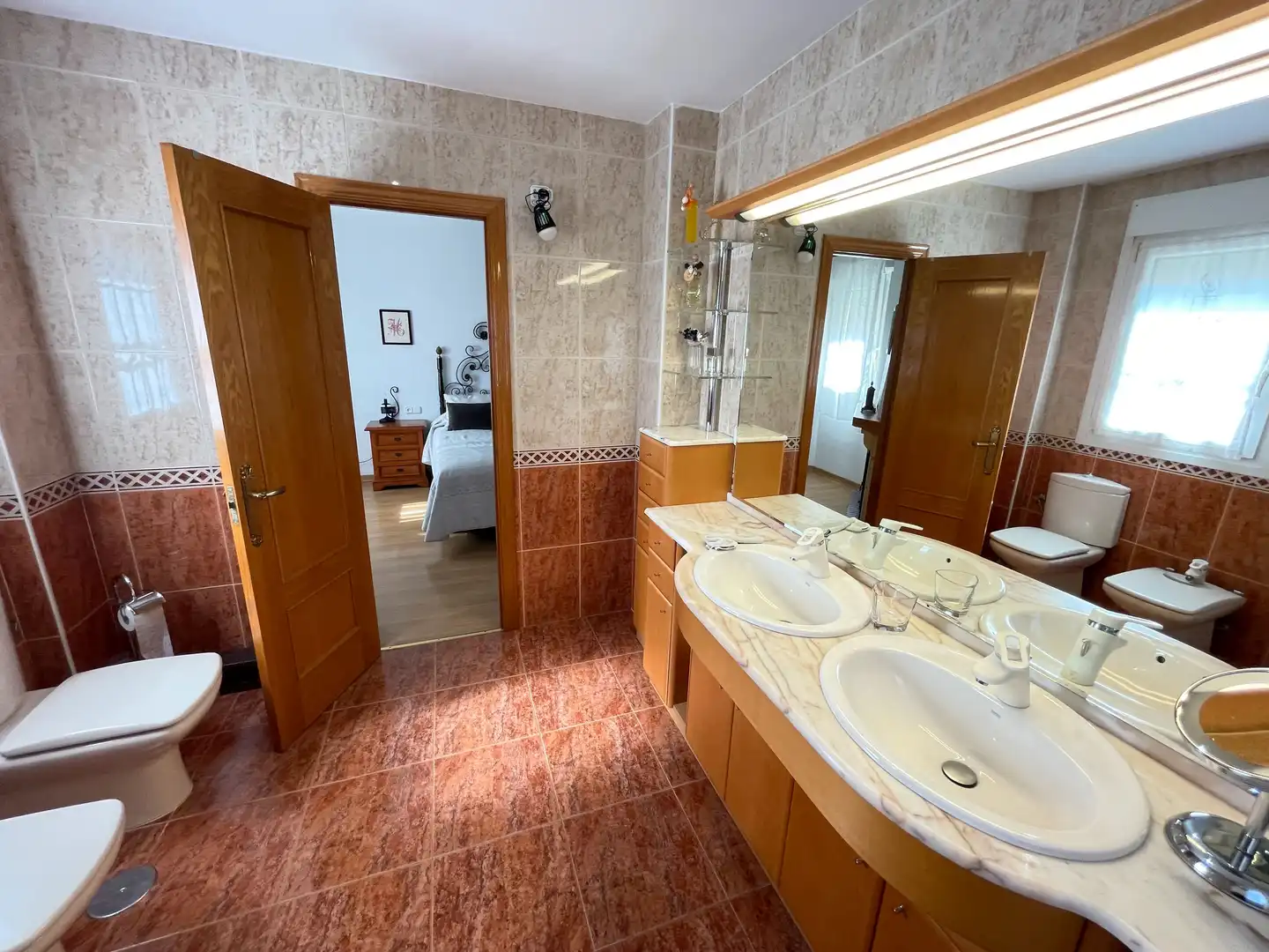 Bathroom of Houses for sale in Almería  with Air Conditioner, Heating and Private garden