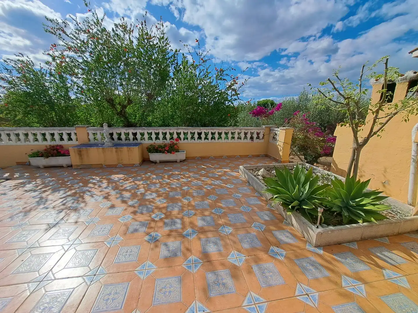 Terraza de Finca rústica en venta en La Pobla Llarga con Jardín privado, Terraza y Trastero