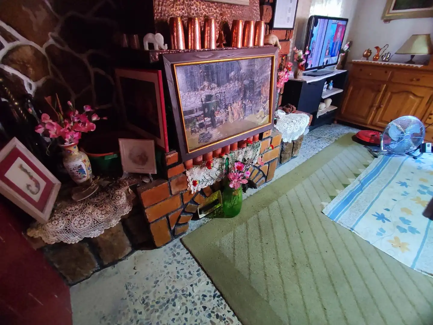 Sala de estar de Finca rústica en venta en Las Peñas de Riglos con Trastero, Amueblado y Balcón