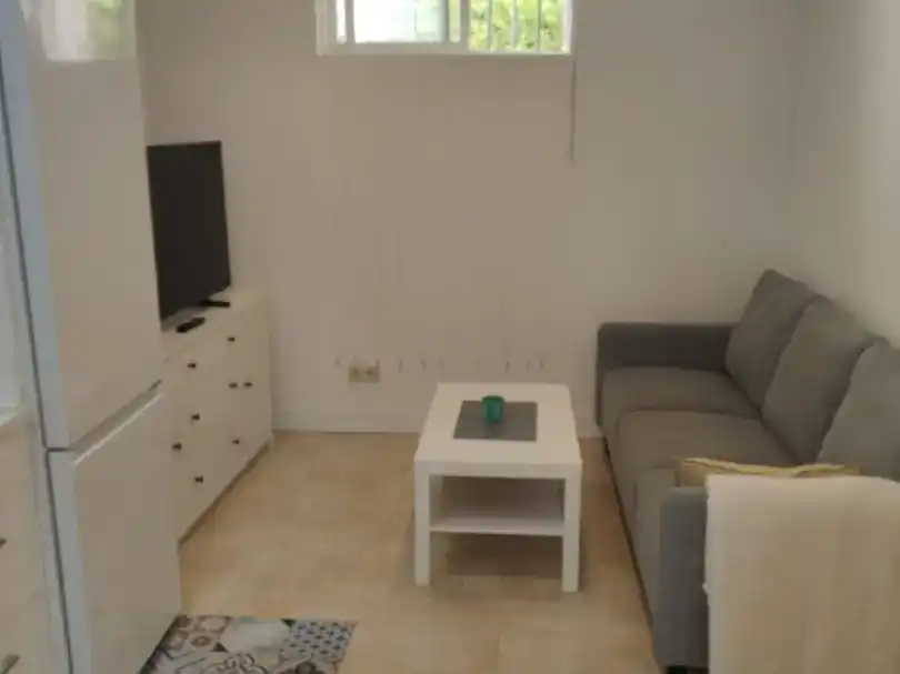 Sala d'estar de Pis de lloguer en  Madrid Capital amb Aire condicionat i Balcó