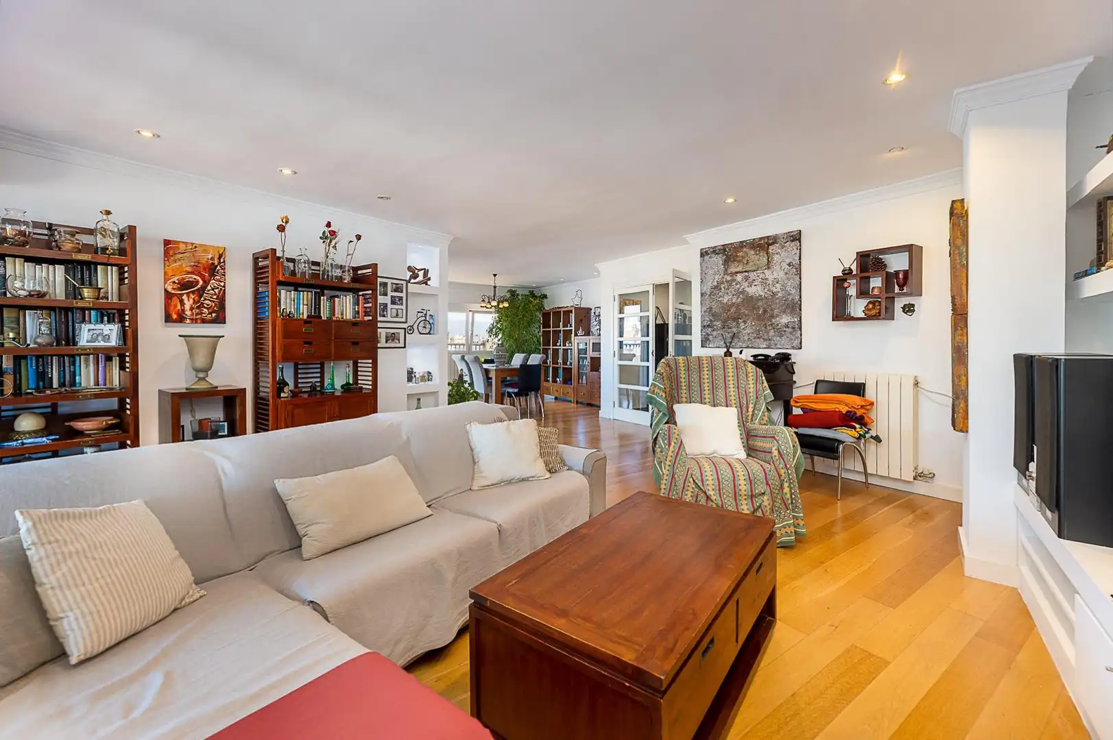 Sala d'estar de Àtic en venda en  Palma de Mallorca amb Aire condicionat, Calefacció i Parquet