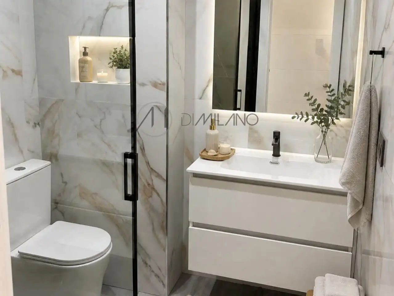Bathroom of Flat for sale in Vigo   with Heating, Terrace and Storage room