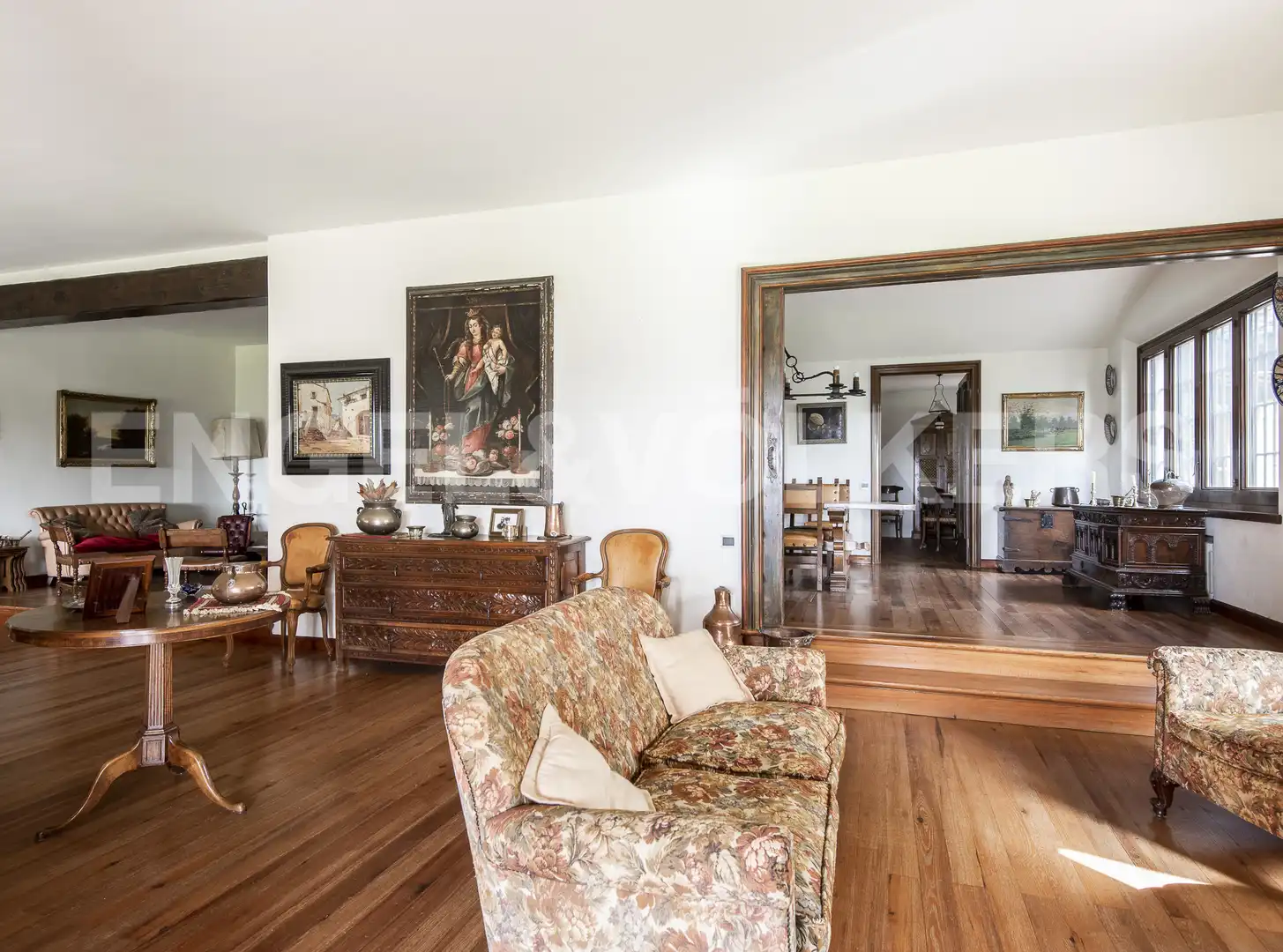 Wohnzimmer von Country house zum Verkauf in La Garriga mit Heizung und Schwimmbad