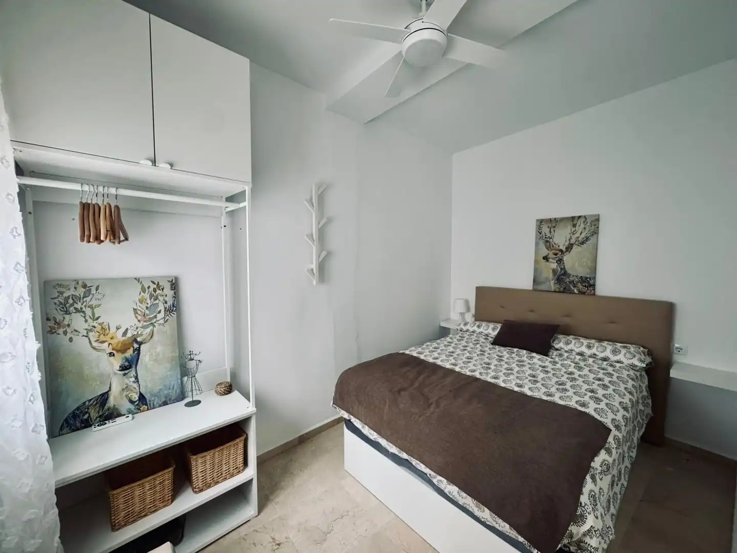 Bedroom of Apartments for rent in Sanlúcar de Barrameda  with Air Conditioner