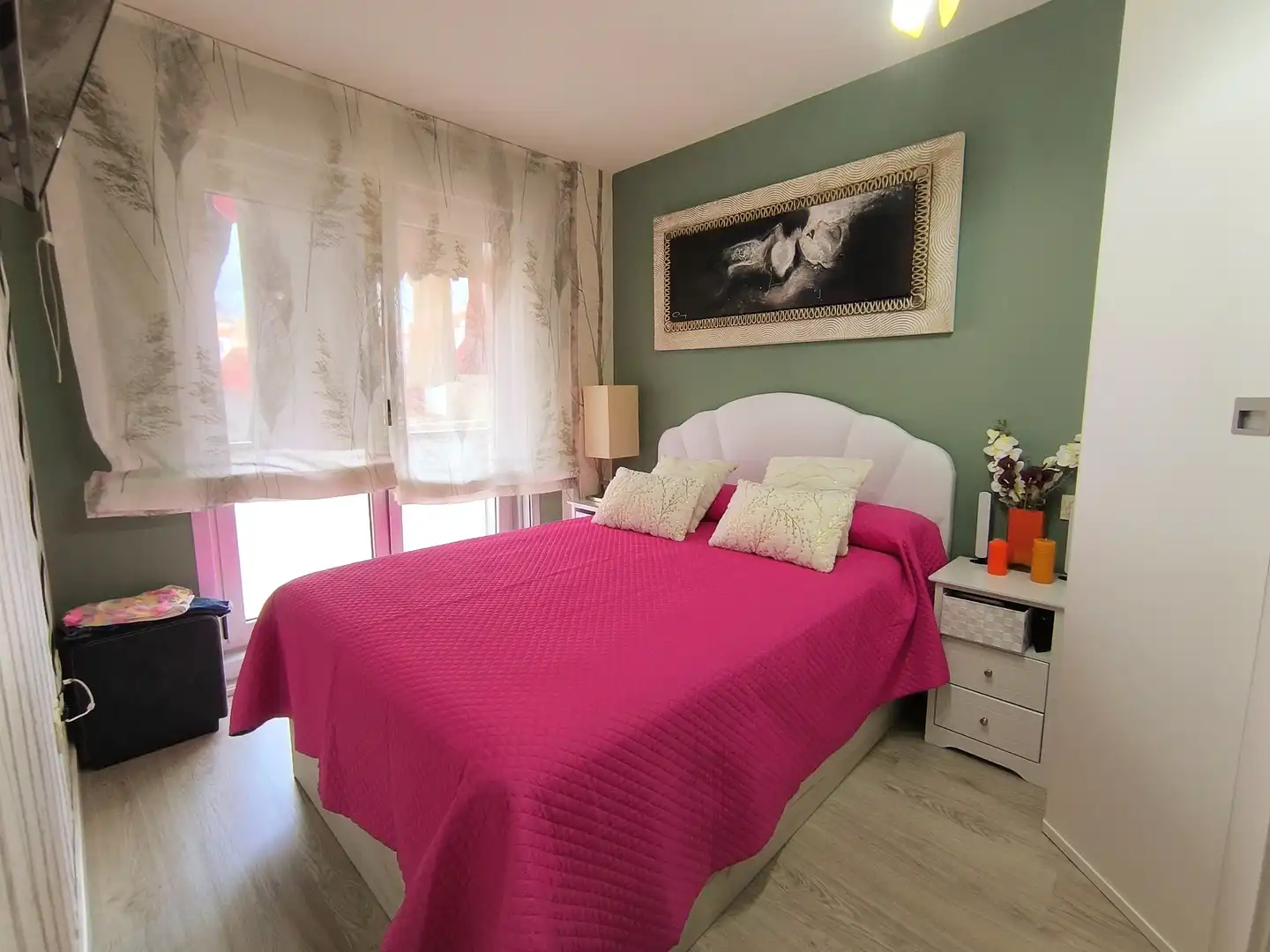 Schlafzimmer von Wohnung zum Verkauf in Ares mit Heizung, Parkett und Abstellraum