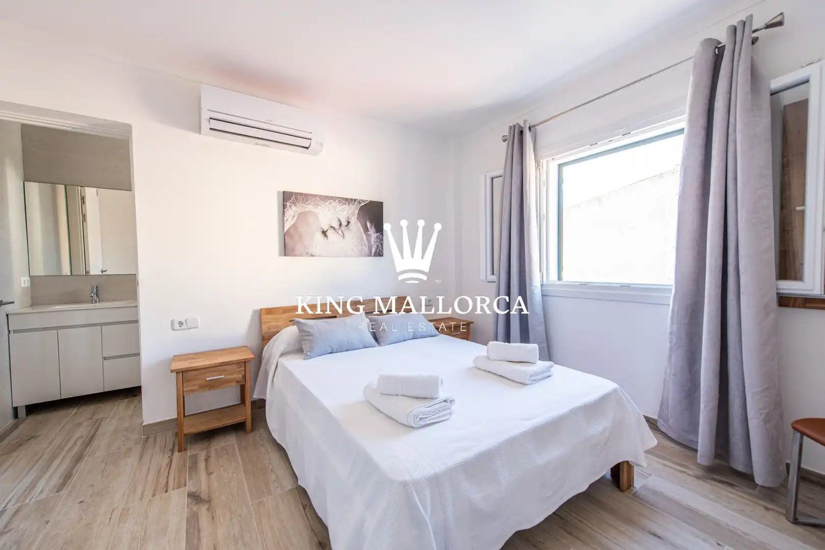 Bedroom of Houses for sale in Pollença  with Air Conditioner, Heating and Private garden