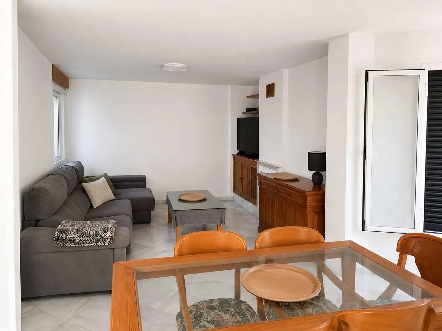 Sala de estar de Casa adosada en venta en El Rompido con Terraza, Amueblado y Balcón