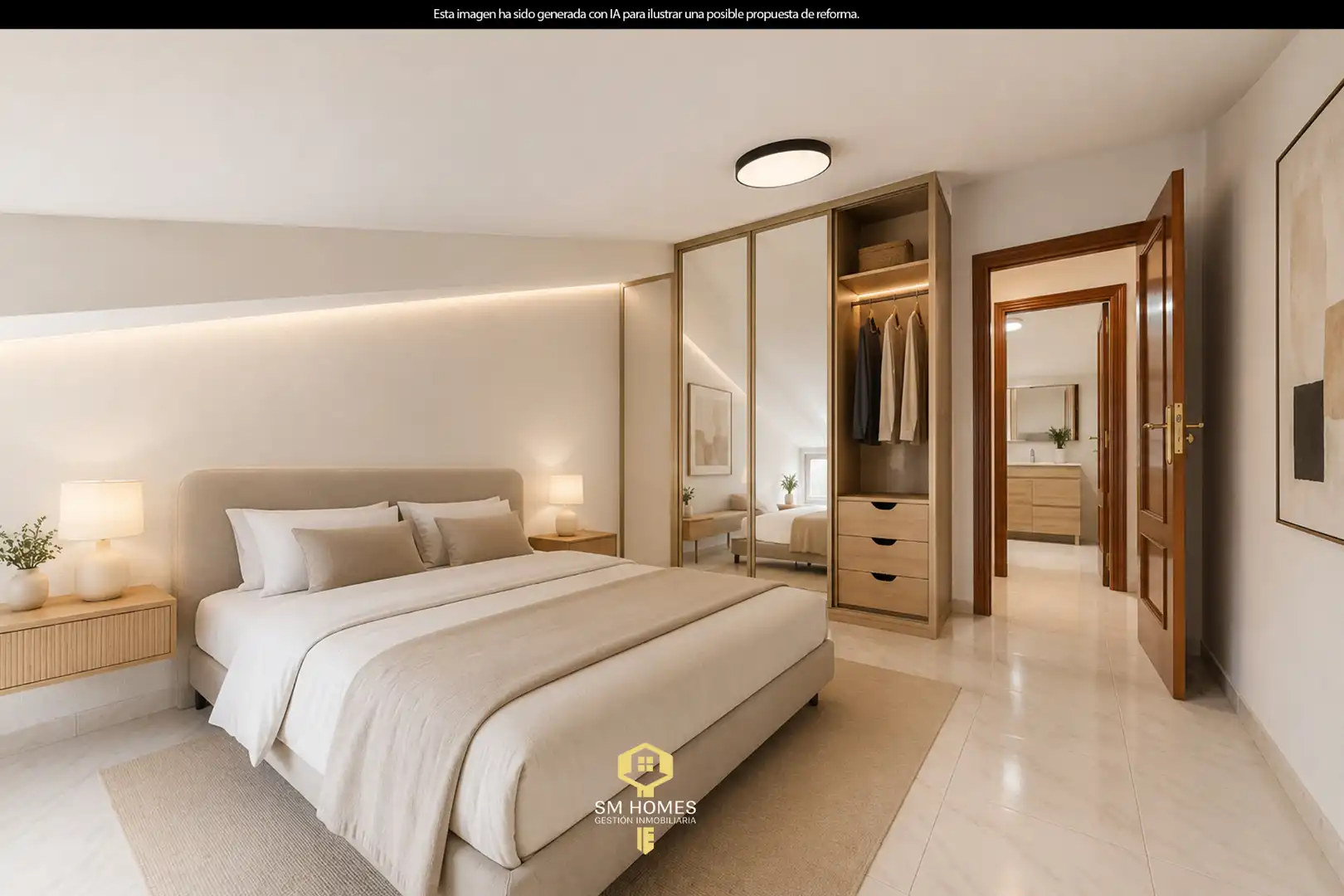 Bedroom of Attic for sale in San Fernando de Henares  with Air Conditioner, Heating and Terrace