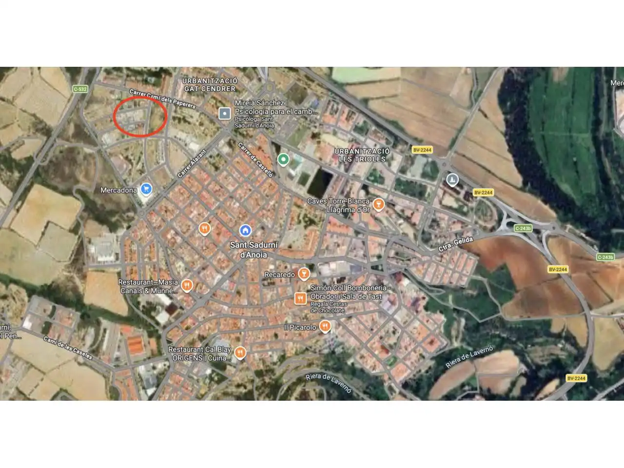 Vista exterior de Residencial en venta en Sant Sadurní d'Anoia