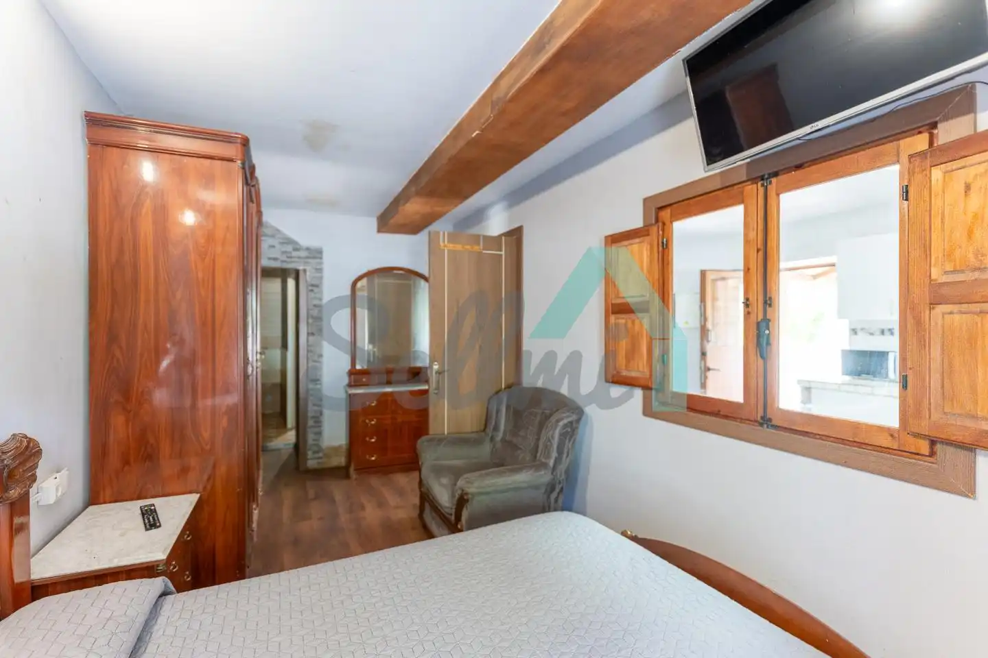Bedroom of Houses for sale in Coaña  with Heating, Terrace and Furnished